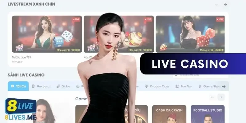 Live casino hiện đại cùng Dealer